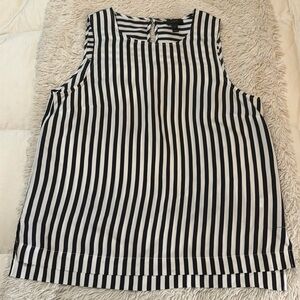 J Crew striped silk tank